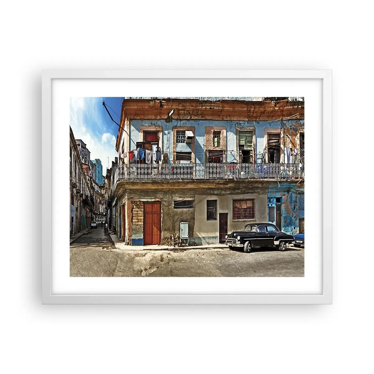Poster in een witte lijst - Havana-vibes - 50x40 cm