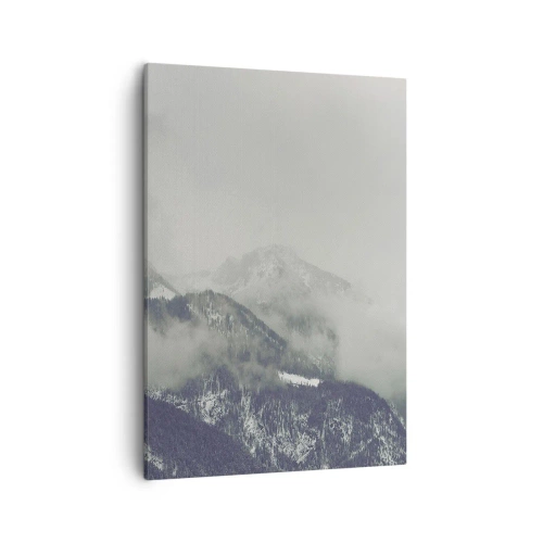 Schilderen op canvas - Mistige vallei - 50x70 cm