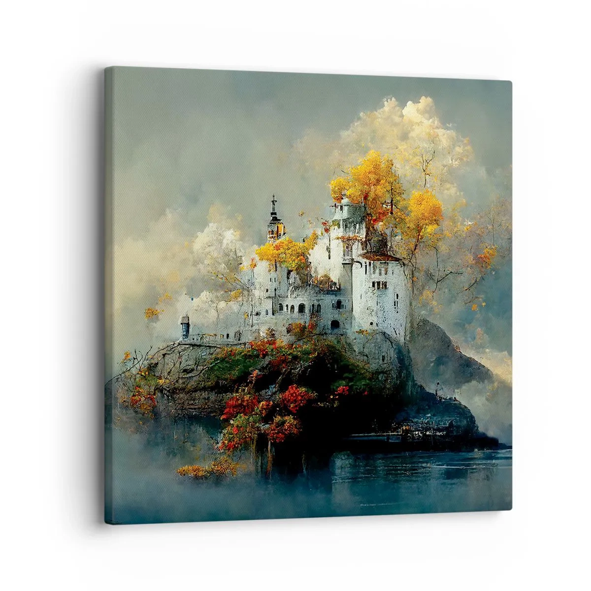 Schilderen op canvas - Het begin van een romantisch verhaal - 30x30 cm