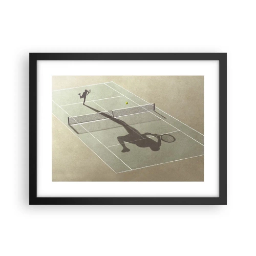 Poster in een zwarte lijst - Jezelf overwinnen - 40x30 cm