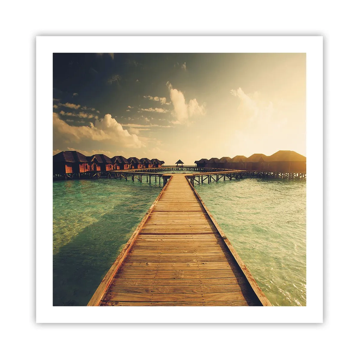 Poster - Een warme uitnodiging - 60x60 cm