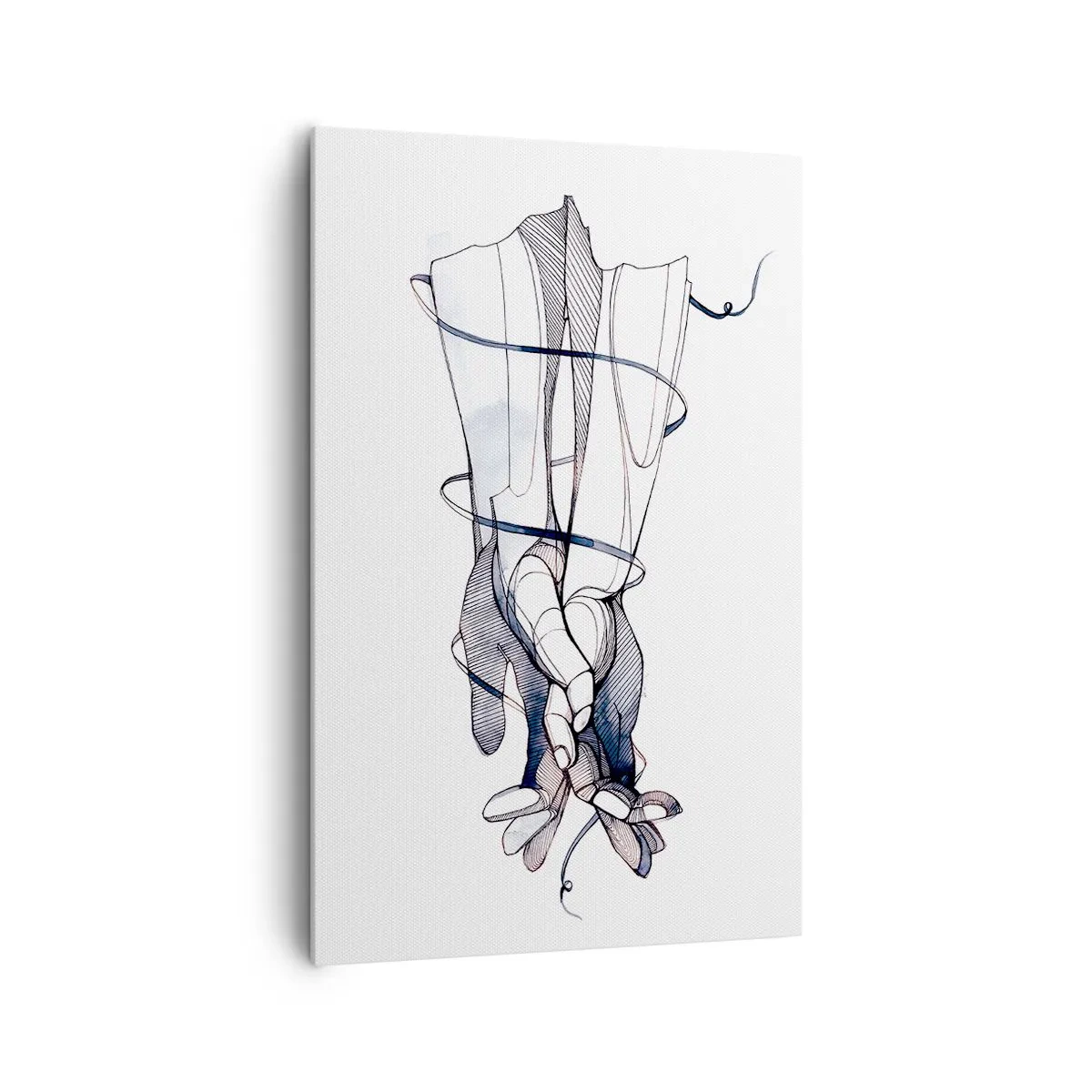 Schilderen op canvas - Touch-studie - 80x120 cm