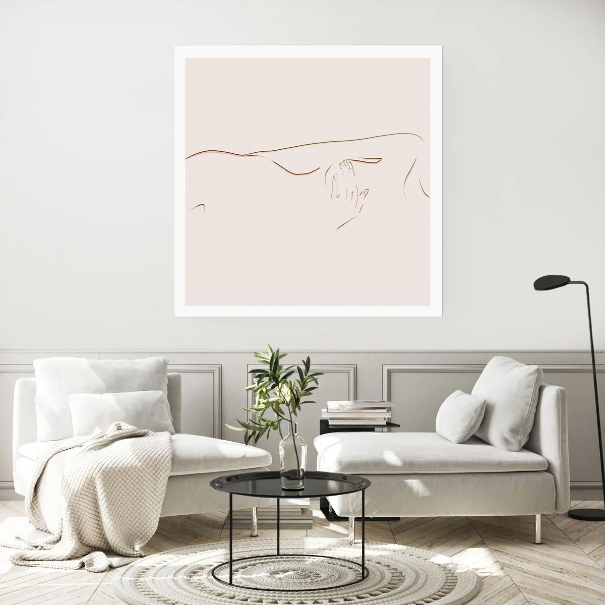 Poster - De vorm van verlangen - 40x40 cm