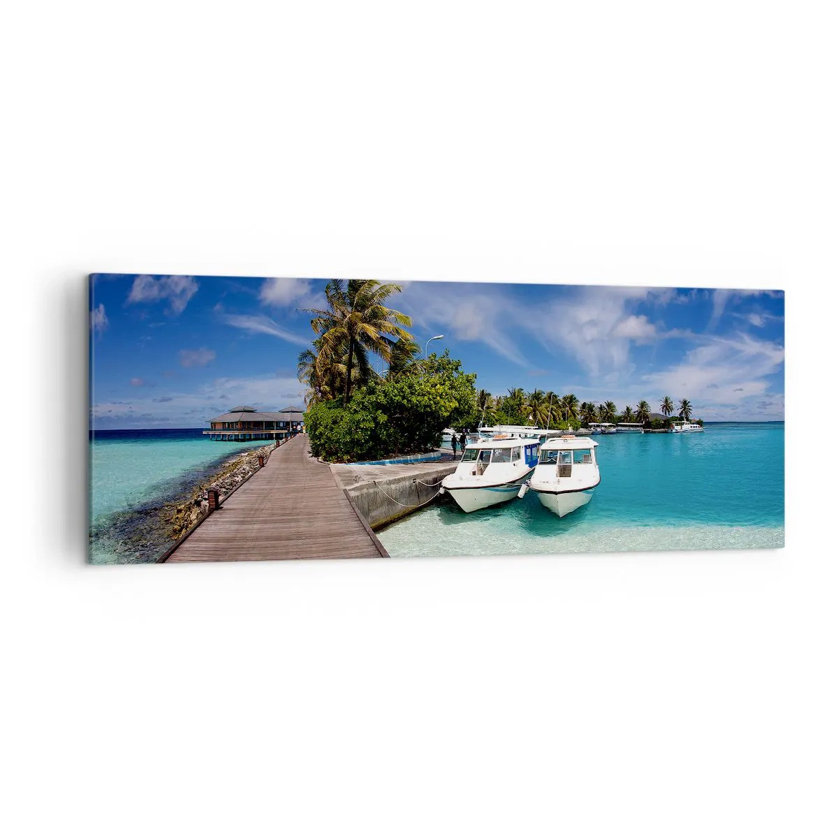 Schilderen op canvas - Toch bestaat het paradijs - 140x50 cm