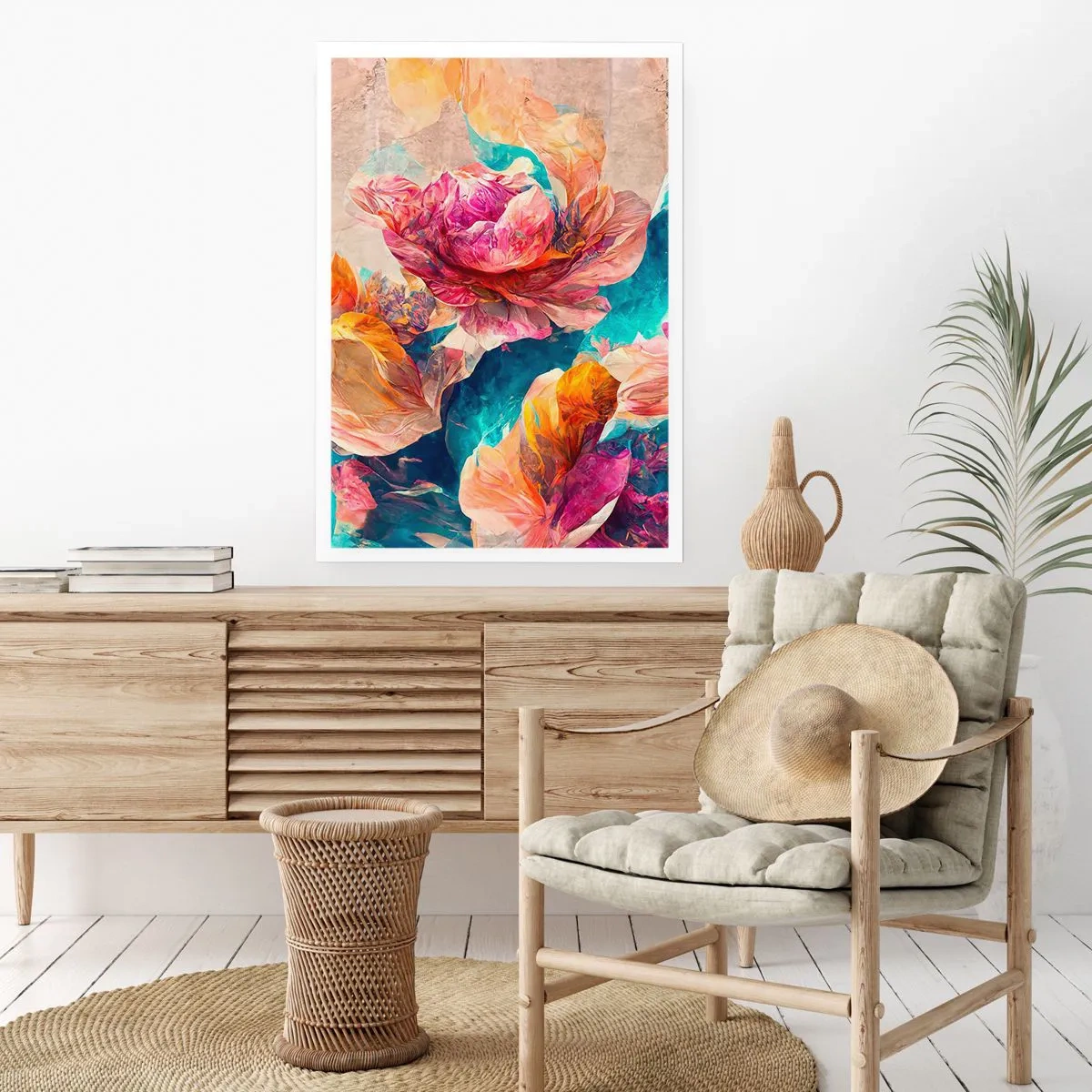 Poster - Kleurrijke pracht van het boeket - 61x91 cm