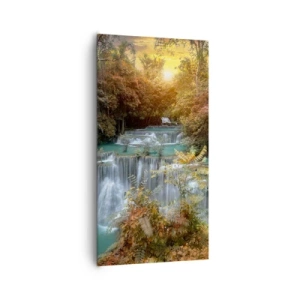 Schilderen op canvas - Verborgen schat van het bos - 65x120 cm