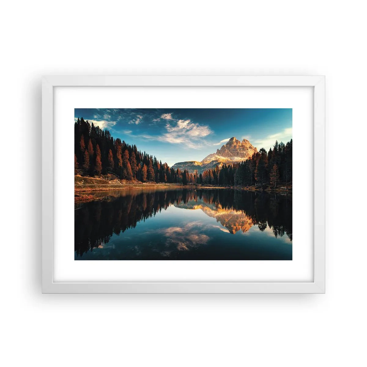 Poster in een witte lijst - Dubbel landschap - 40x30 cm