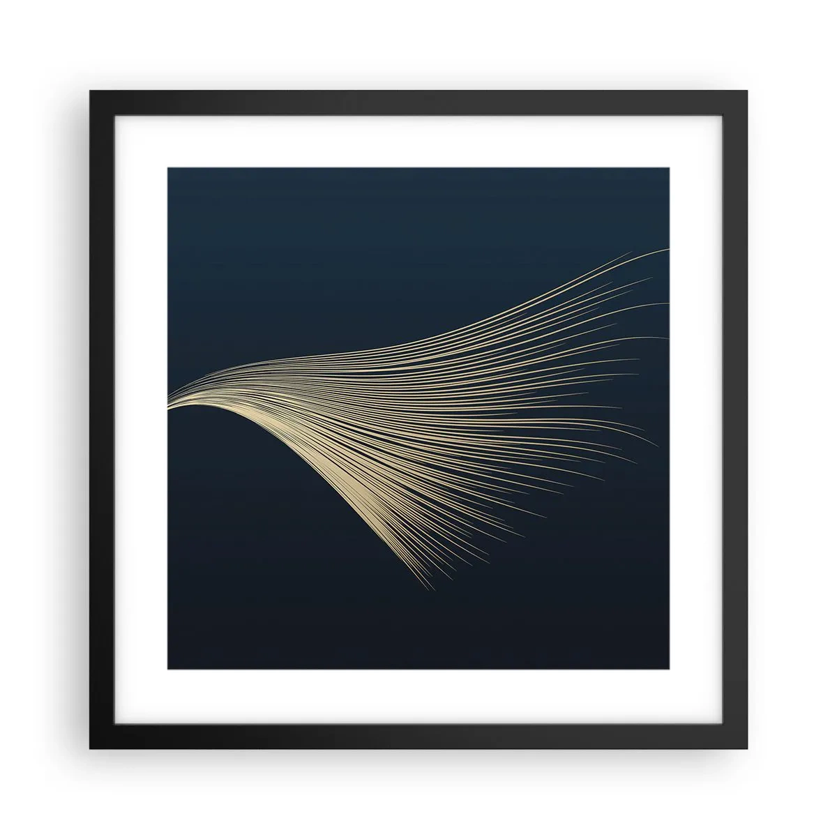 Poster in een zwarte lijst - Als het haar van een engel - 40x40 cm