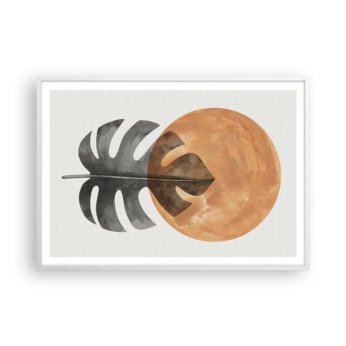 Poster in een witte lijst - Altijd de zon - 100x70 cm