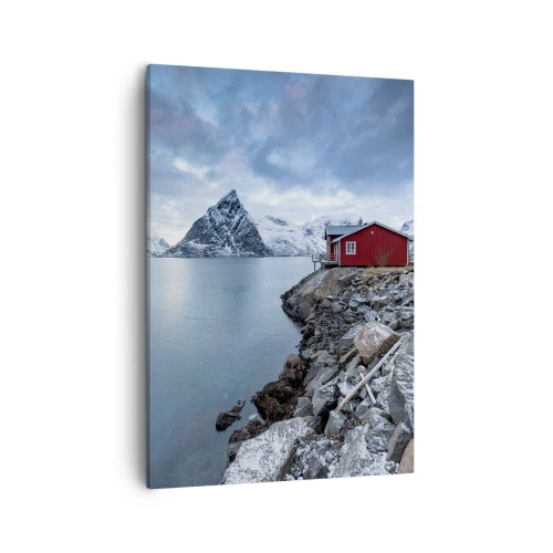 Schilderen op canvas - Scandinavisch toevluchtsoord - 50x70 cm