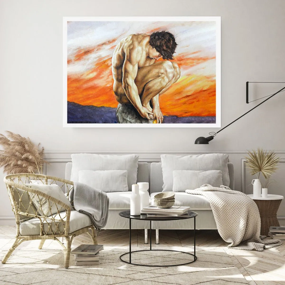 Poster - Ondergedompeld in zichzelf - 50x40 cm