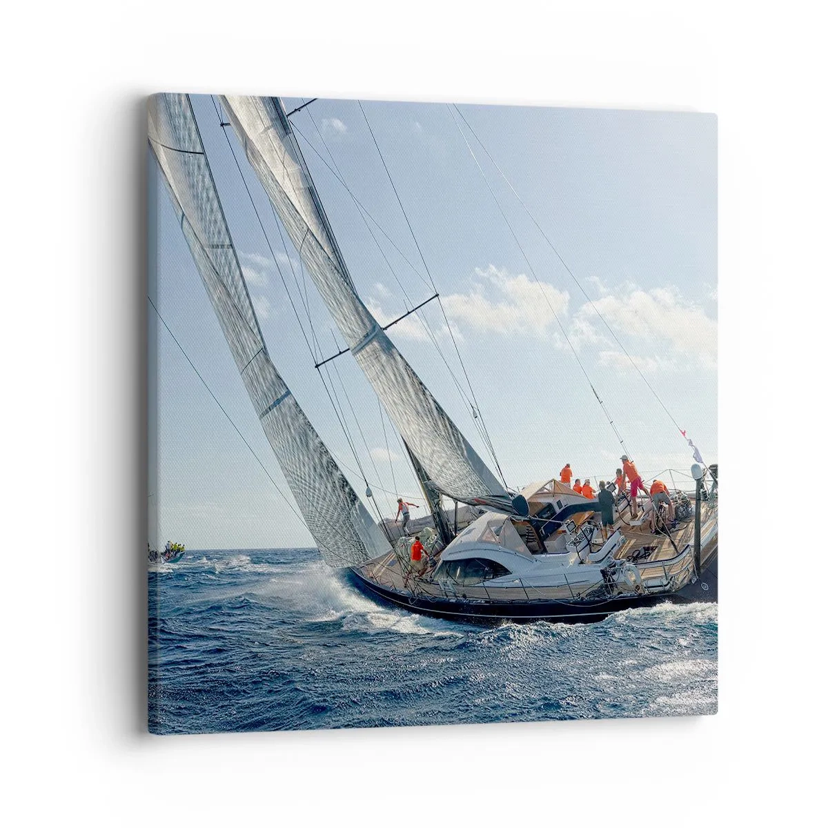 Schilderen op canvas - Laat de betere zegevieren - 40x40 cm