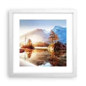 Poster in een witte lijst - De natuur in een nieuw licht - 30x30 cm