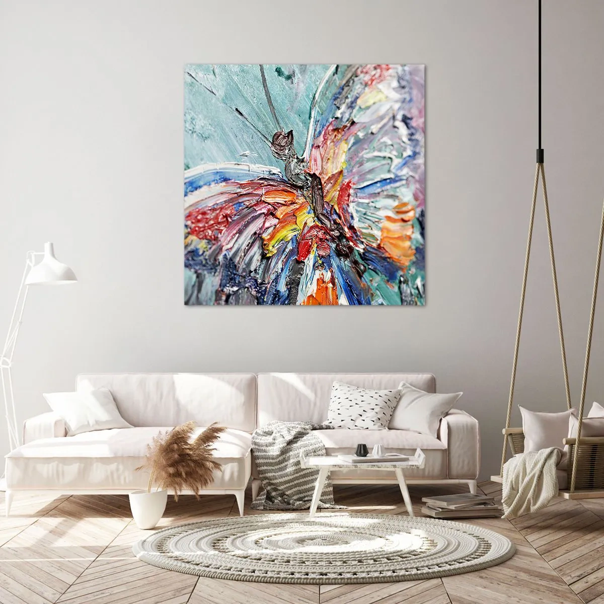 Schilderen op canvas - Geschilderd door de natuur - 50x50 cm