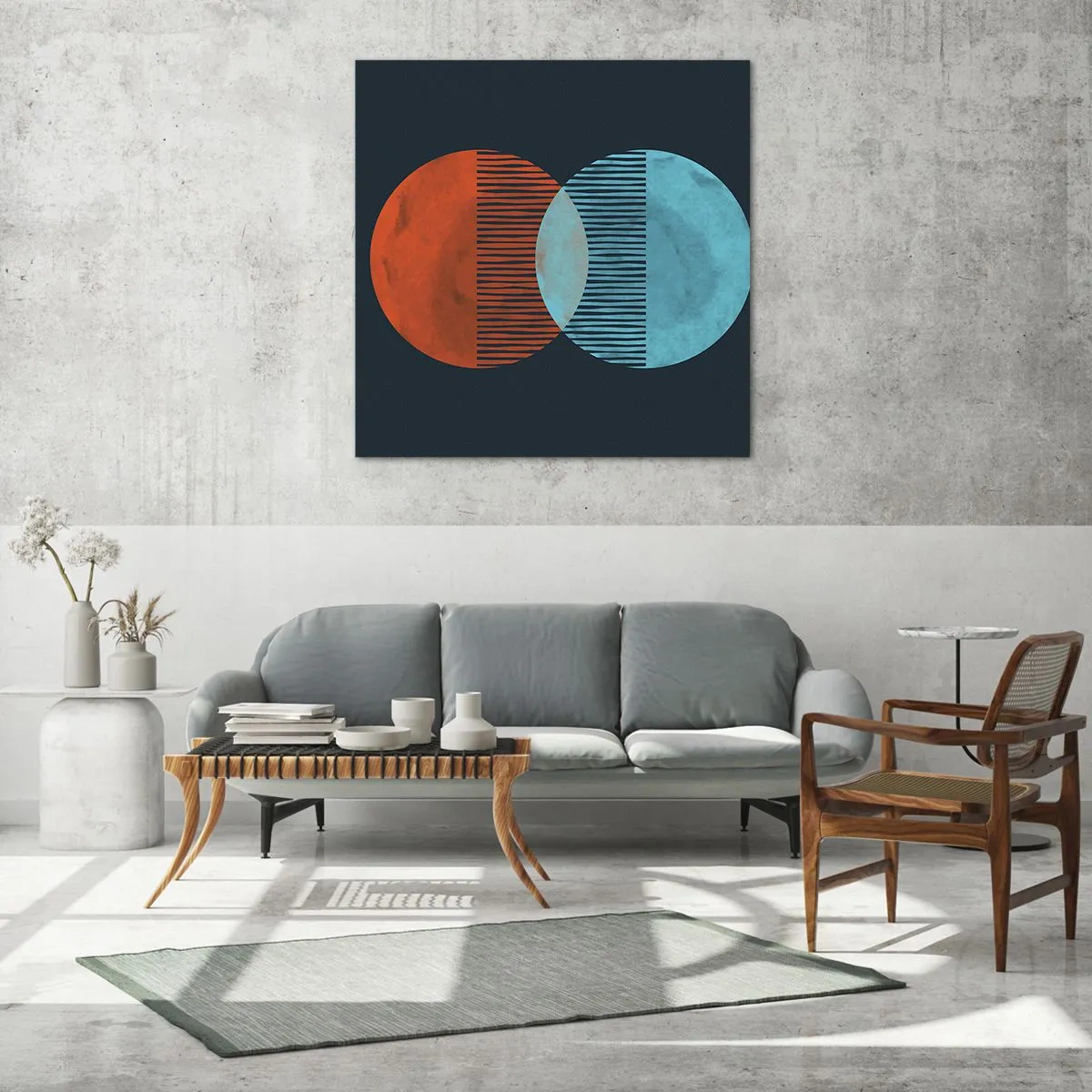 Schilderen op glas - Astronomische fantasie - 30x30 cm