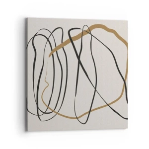 Schilderen op canvas - Compositie – loopdans - 70x70 cm