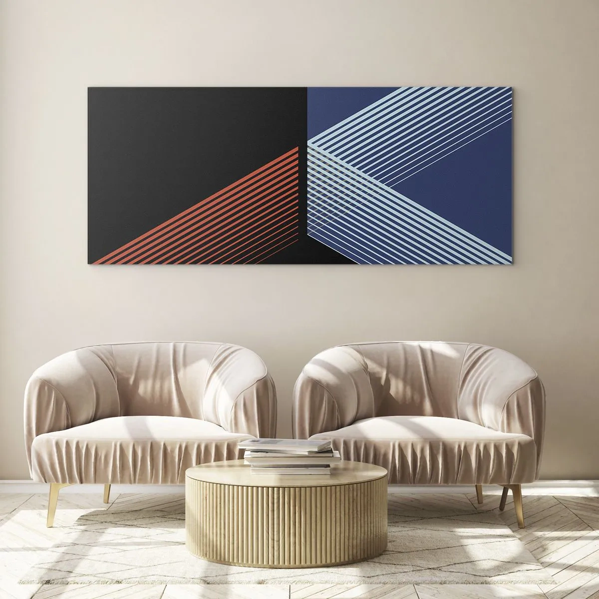 Schilderen op glas - Een eenvoudig verhaal - 160x50 cm