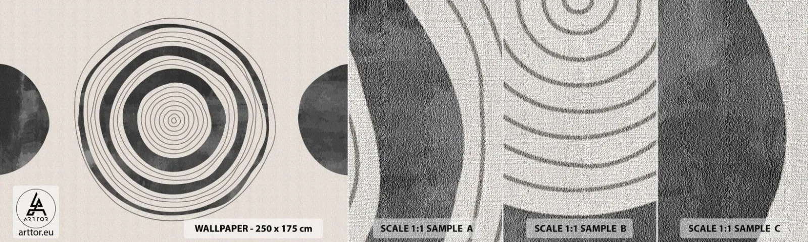 Fotobehang Monster Premium Canvas - Wat belangrijk is, is wat er tussenin zit - Wielen, Minimalistisch, Modern - 100x30 cm