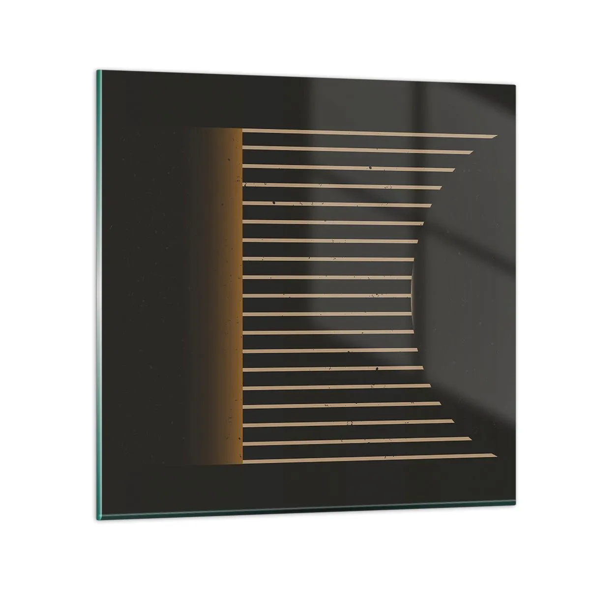 Schilderen op glas - Verken de duisternis - 70x70 cm