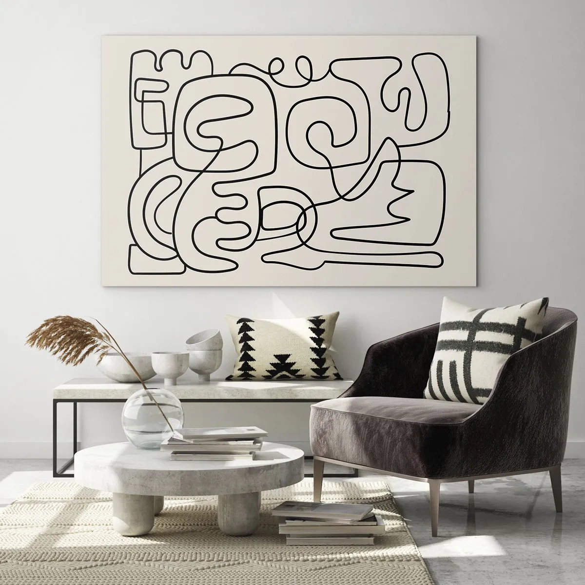 Schilderen op glas - Volg het pad - 100x70 cm