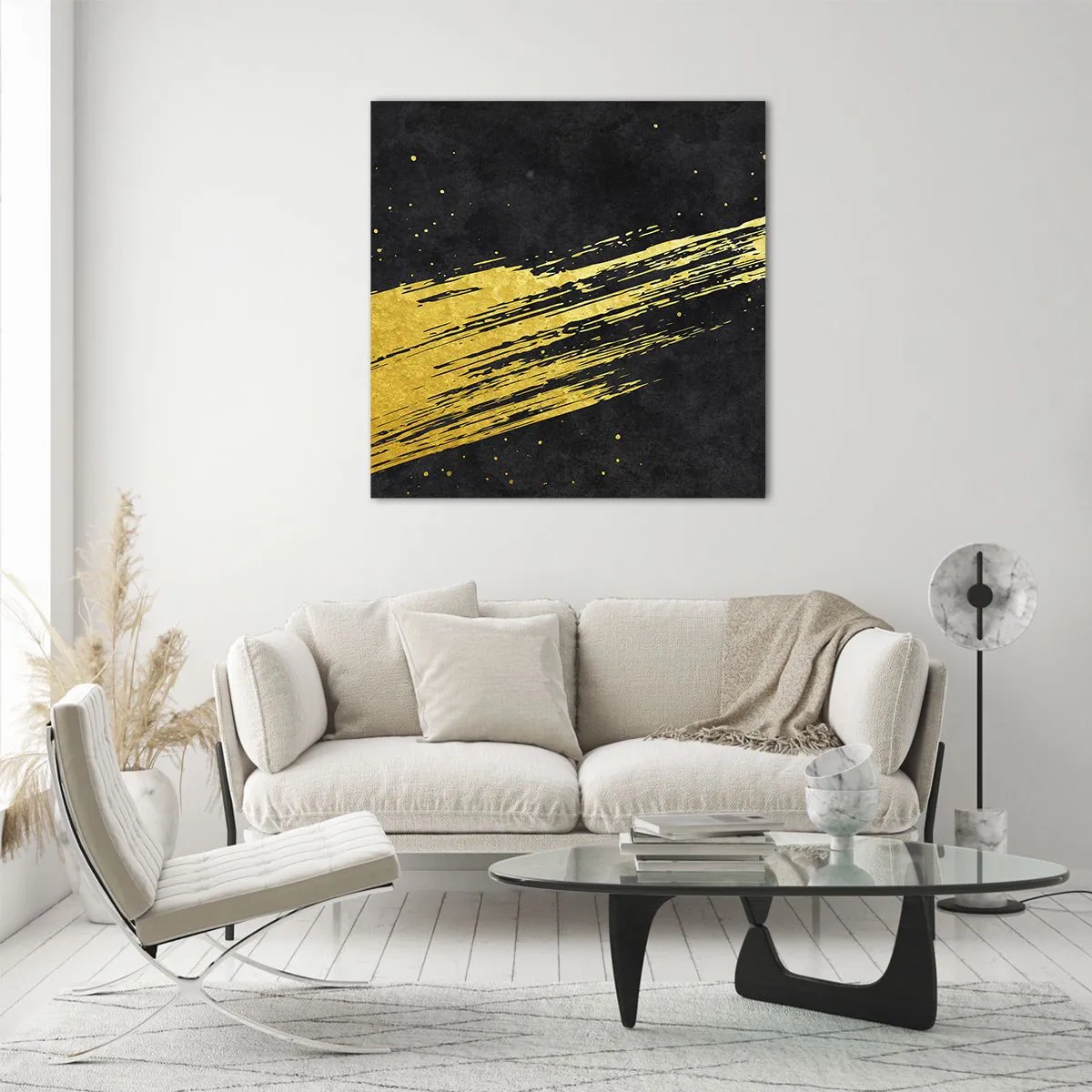 Schilderen op glas - Spring in hyperruimte - 50x50 cm