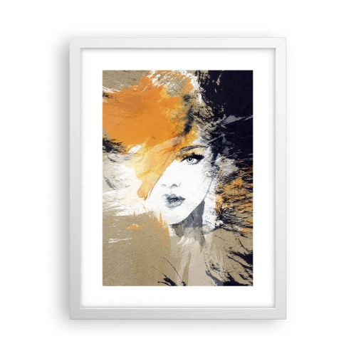 Poster in een witte lijst - En er is licht - 30x40 cm