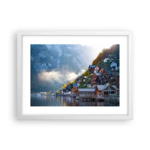 Poster in een witte lijst - Alpine sfeer - 40x30 cm