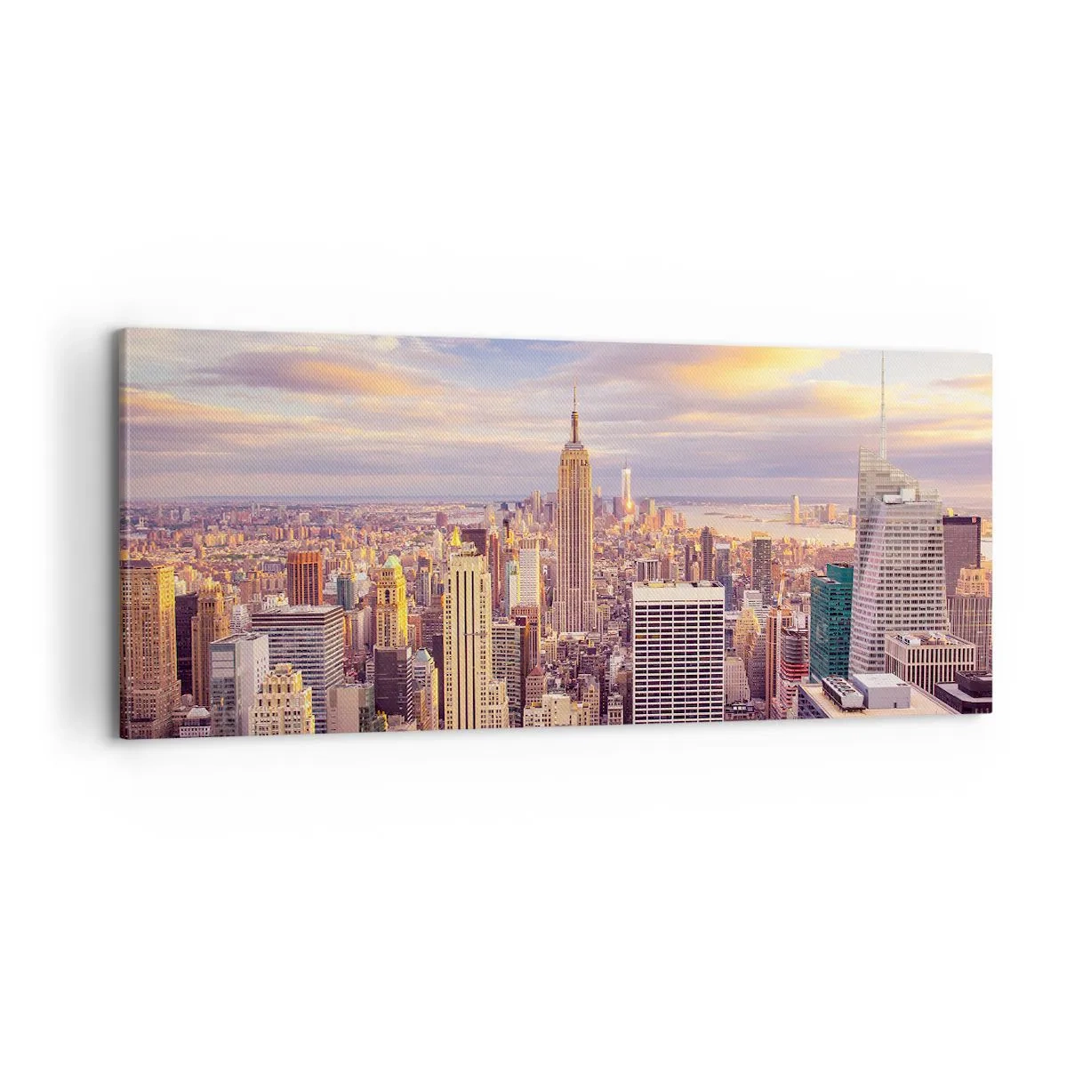 Schilderen op canvas - Reik alleen naar de wolken - 100x40 cm