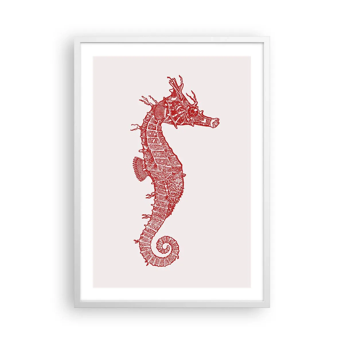 Poster in een witte lijst - Een ingewikkeld wezen - 50x70 cm