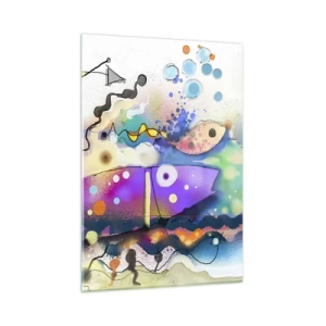 Schilderen op glas - Geen woorden! - 50x70 cm