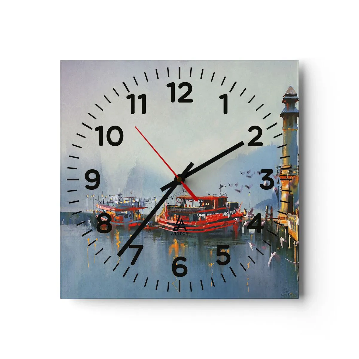 Wandklok - Klok - Aan het einde van de wereld - 30x30 cm
