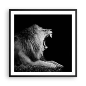 Poster in een zwarte lijst - Zonder enige twijfel - 60x60 cm