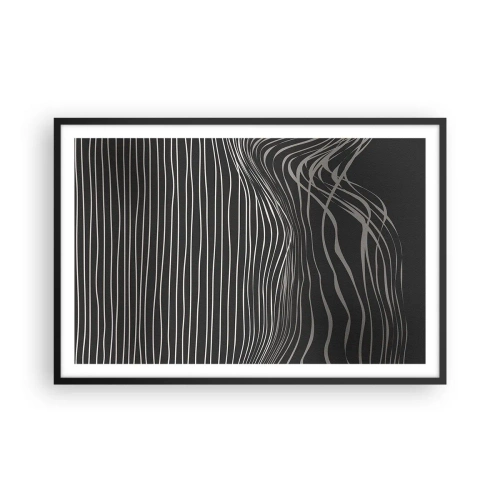 Poster in een zwarte lijst - Ritme en accent - 91x61 cm