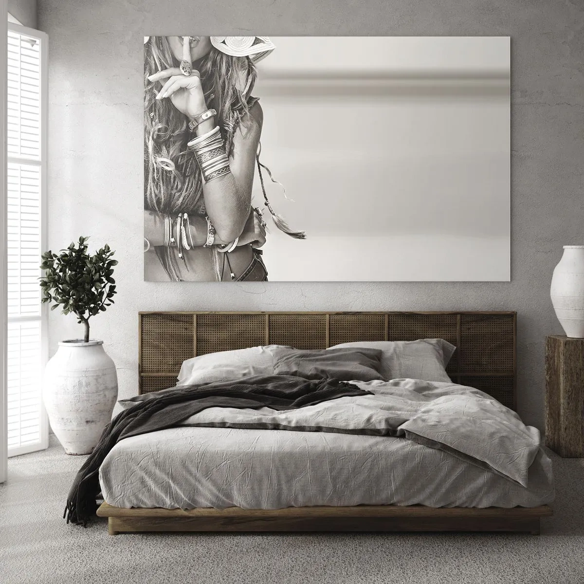 Schilderen op glas - Waarom een ​​meisje - 120x80 cm