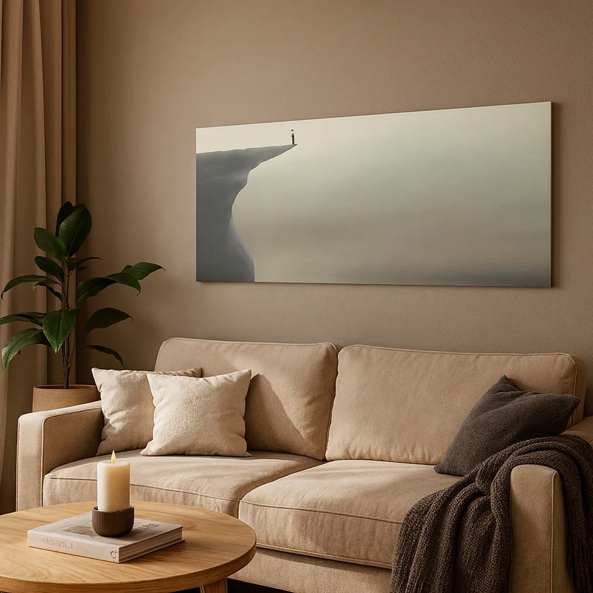 Schilderen op canvas - Omhoog, natuurlijk! - 30x30 cm