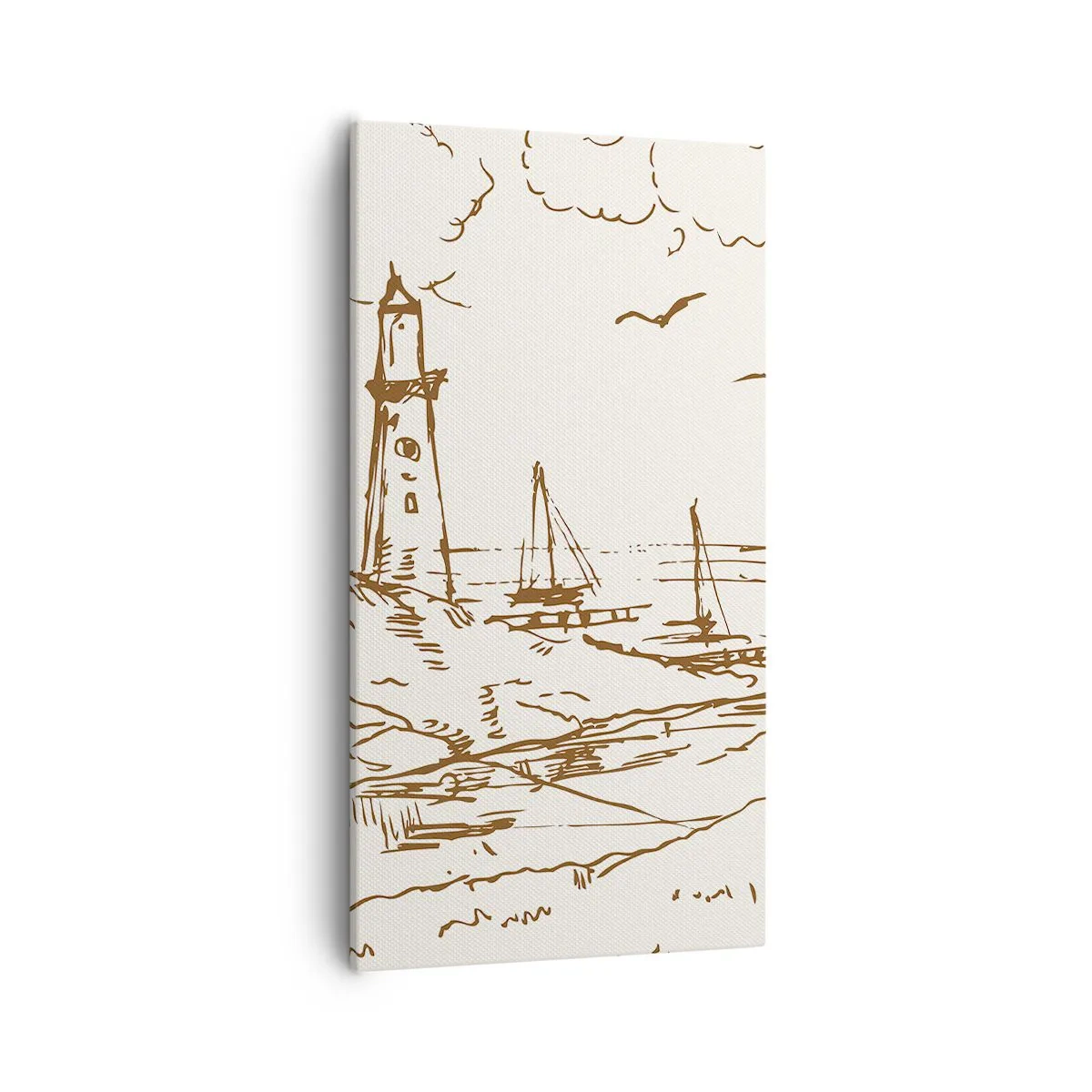 Schilderen op canvas - Een overzicht van de herinneringen aan de zomer - 55x100 cm