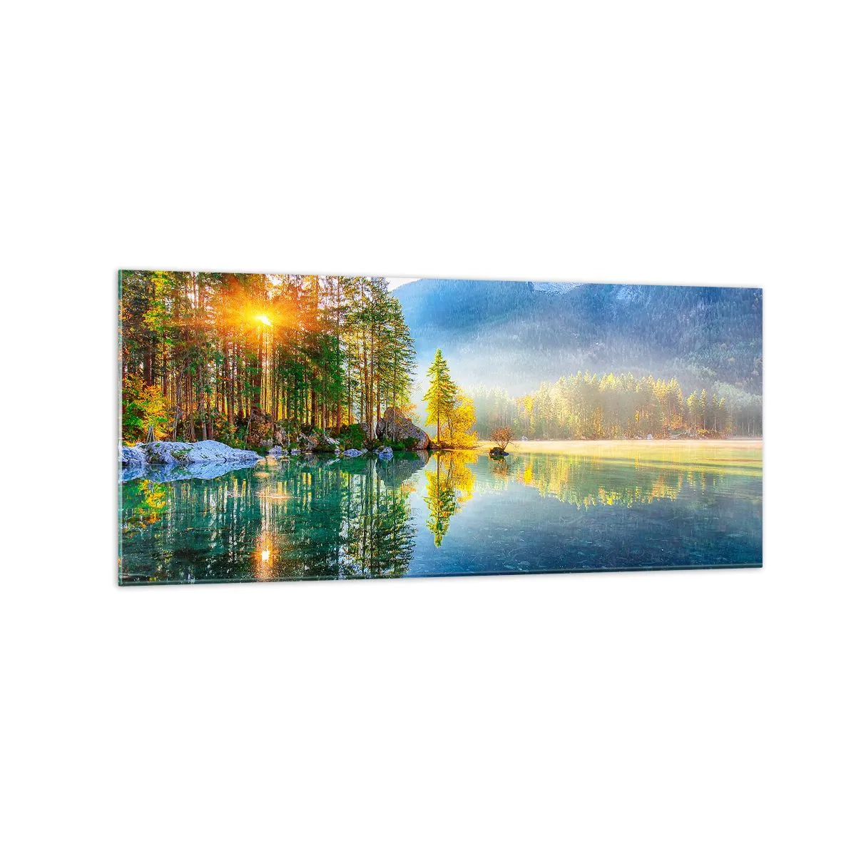 Schilderen op glas - Majesteit en zoetheid - 120x50 cm