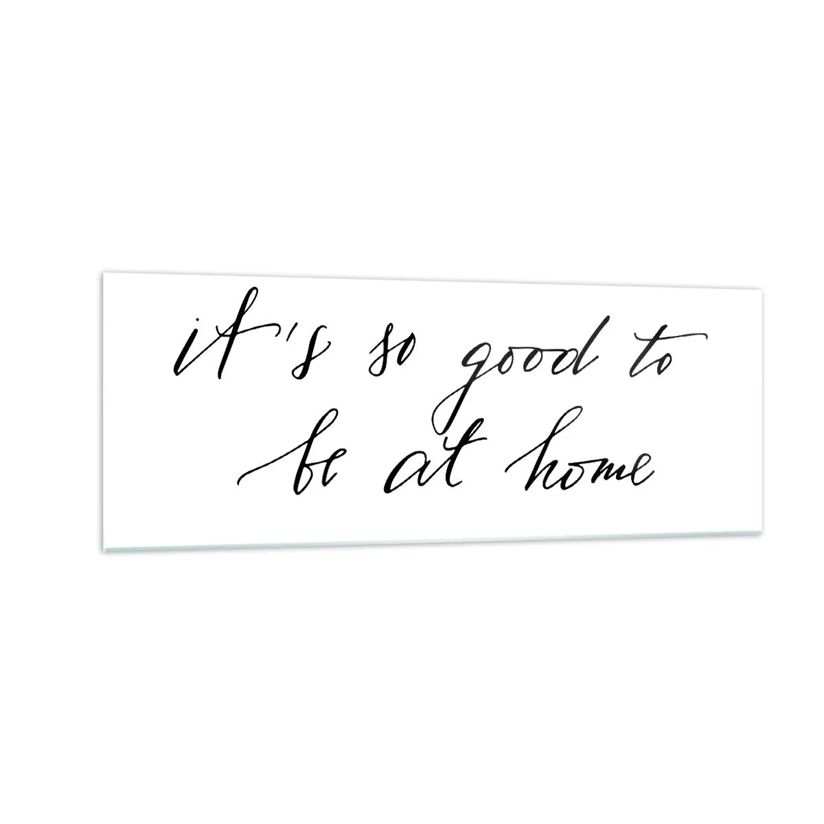 Schilderen op glas - De hele waarheid - 140x50 cm