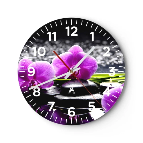 Wandklok - Klok - Verdrinken in rust en stilte  - 40x40 cm