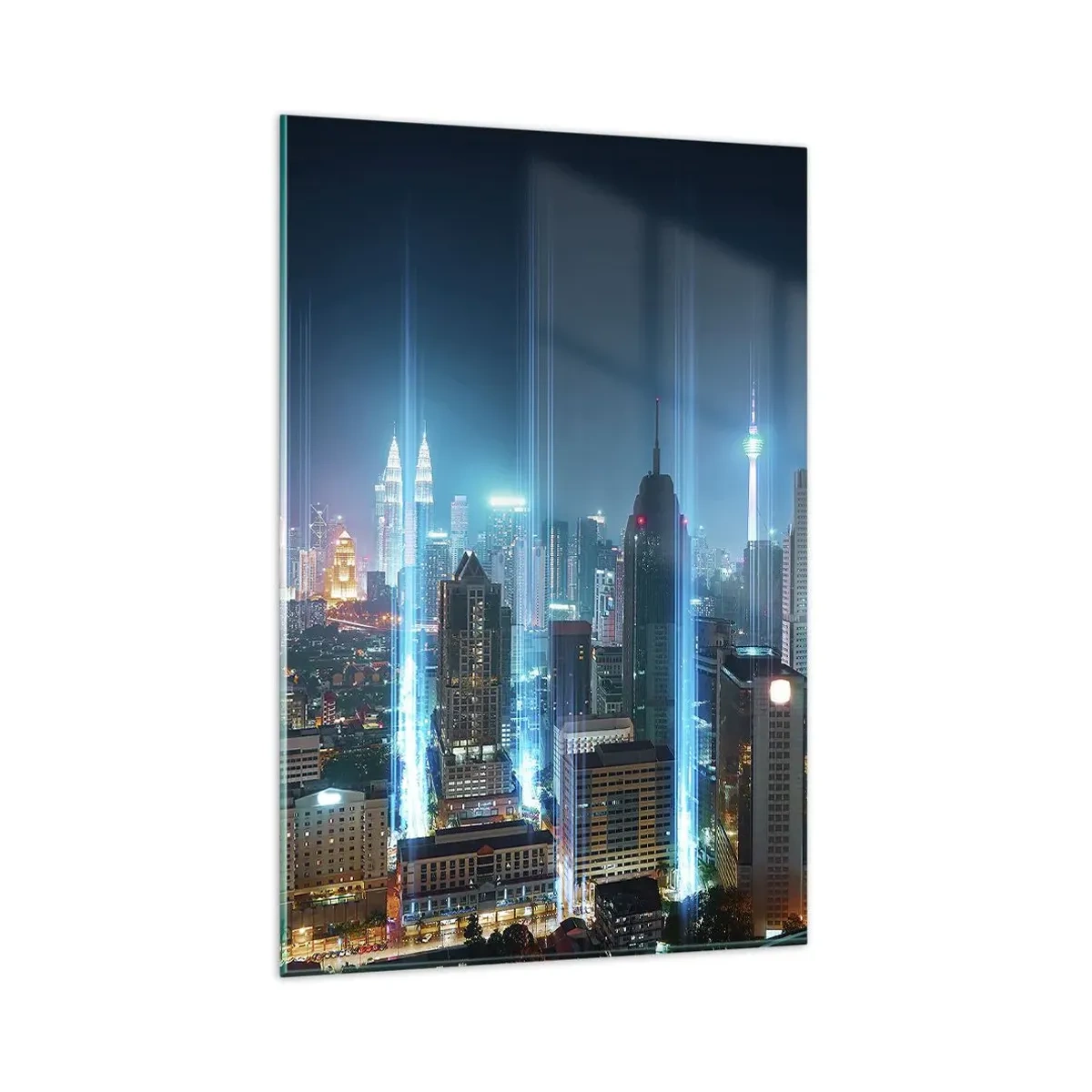 Schilderen op glas - Op z'n Berlijns naar de hemel - 80x120 cm