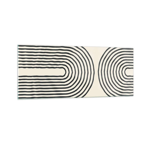 Schilderen op glas - In een ogenblik ... - 100x40 cm