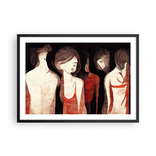 Poster in een zwarte lijst - Madonna's van duisternis - 70x50 cm