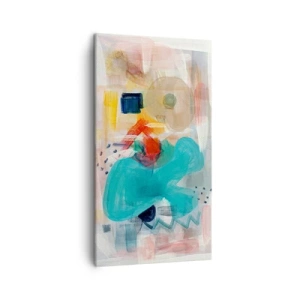Schilderen op canvas - Kleurrijk spel - 45x80 cm