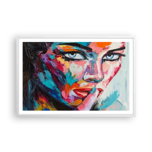 Poster in een witte lijst - Ons eerste geheim - 91x61 cm