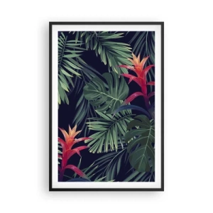 Poster in een zwarte lijst - Ontsteken in het groen - 61x91 cm