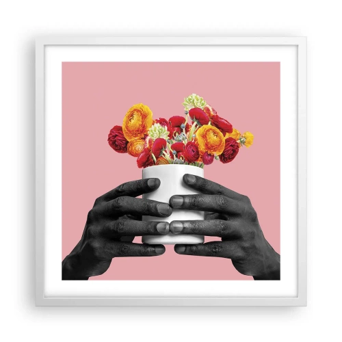 Poster in een witte lijst - De apotheose van het leven - 50x50 cm