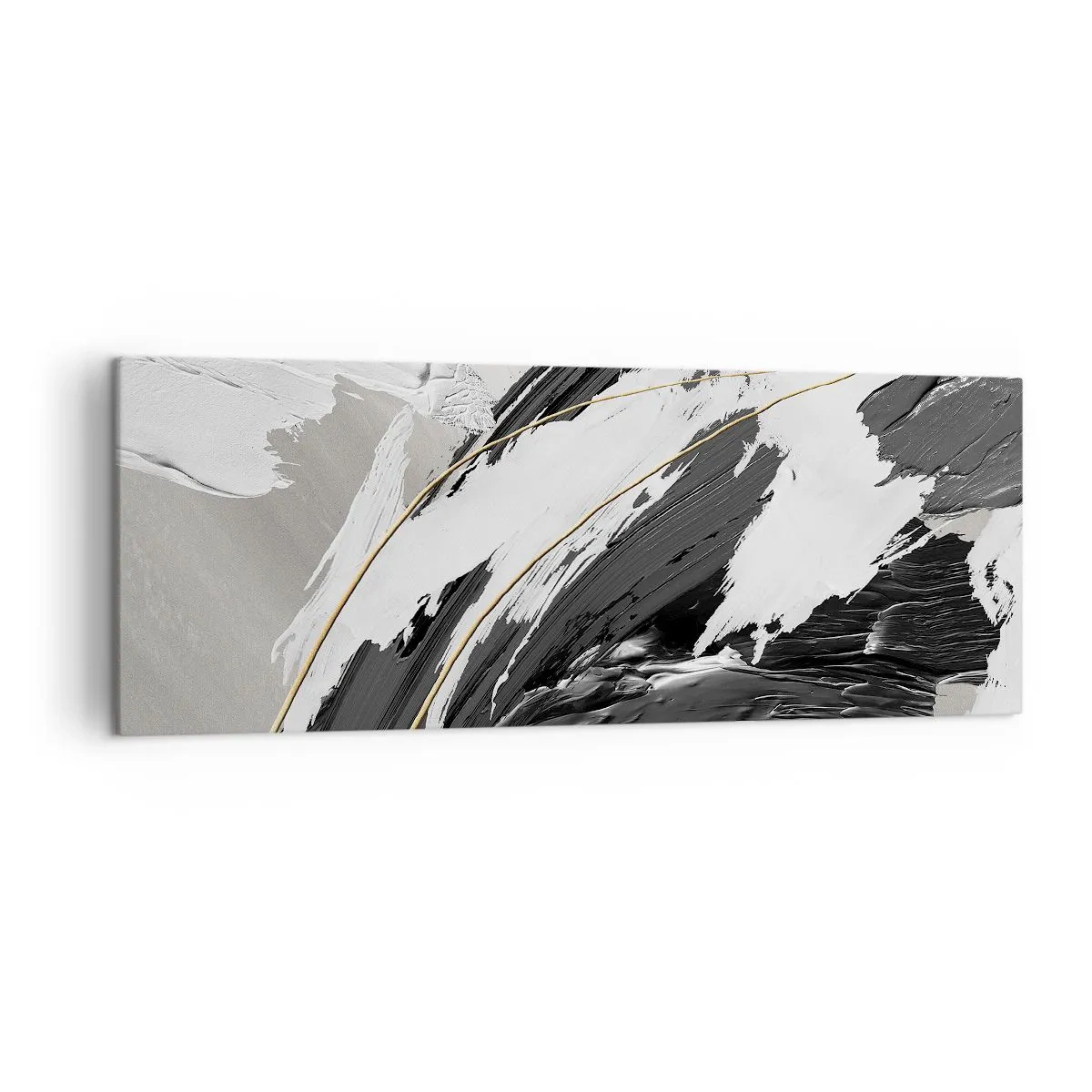 Schilderen op canvas - Abstractie op grote schaal - 140x50 cm