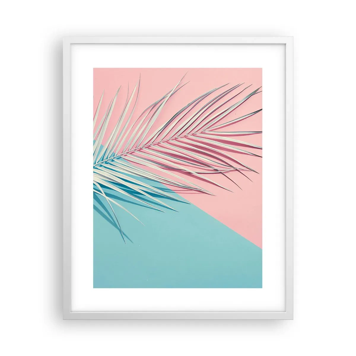 Poster in een witte lijst - Tropische impressie - 40x50 cm