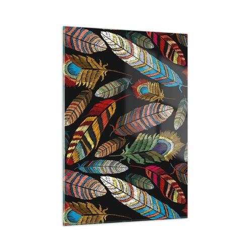 Schilderen op glas - Het vogelcarnaval - 50x70 cm