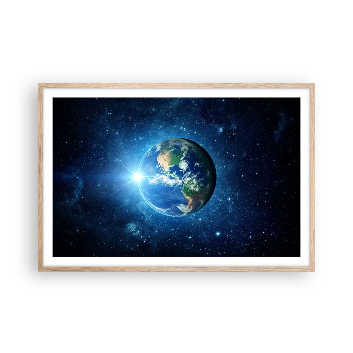 Een poster in een licht eiken lijst - We zijn in de hemel - 91x61 cm